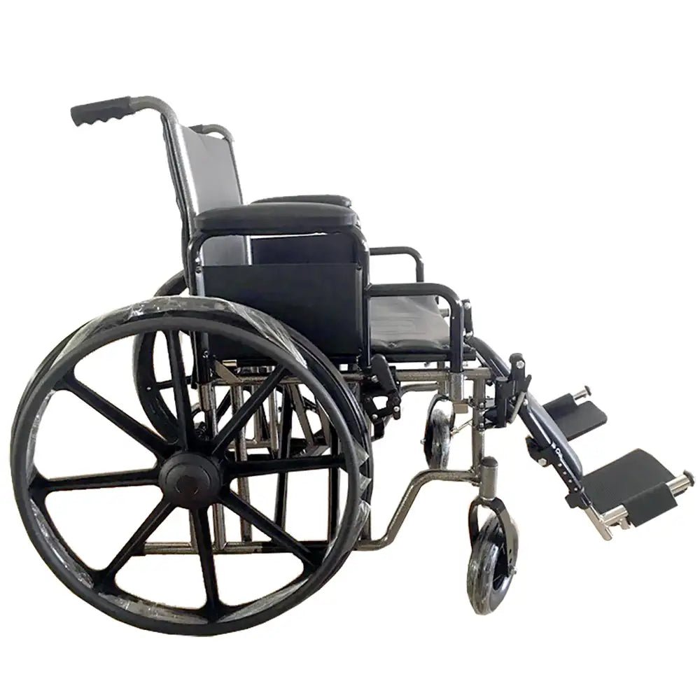 24" Bariatric - 500 lb Capacity - Heavy Duty EZee Life Wheelchair - CH1095
