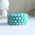 Amazonite Gemstone Bead Bracelet