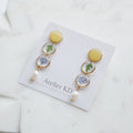 Boucles d'oreilles Perla duo - rond