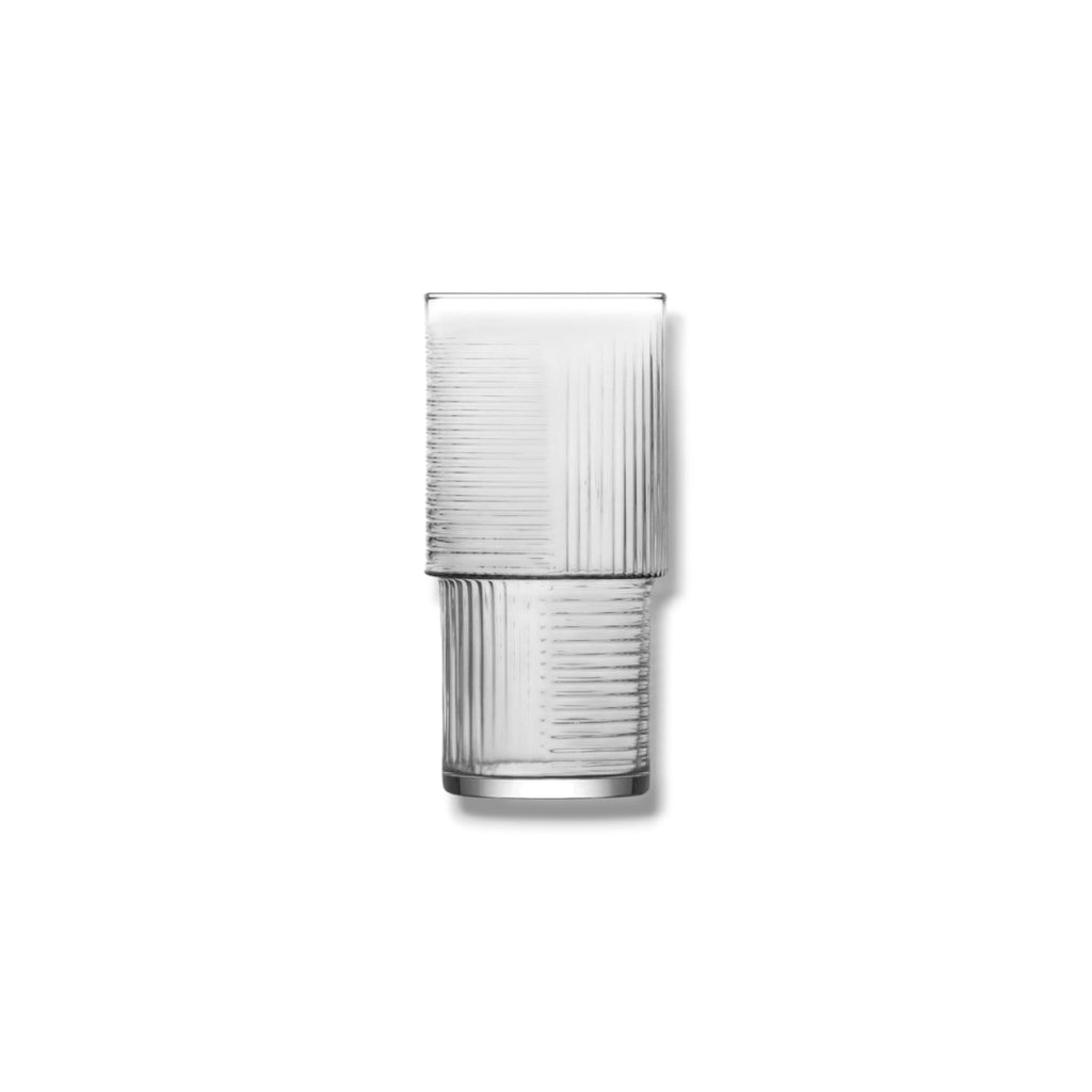 Stackable Long Drink Glasses 13.5oz - LAV HELEN - Set of 6