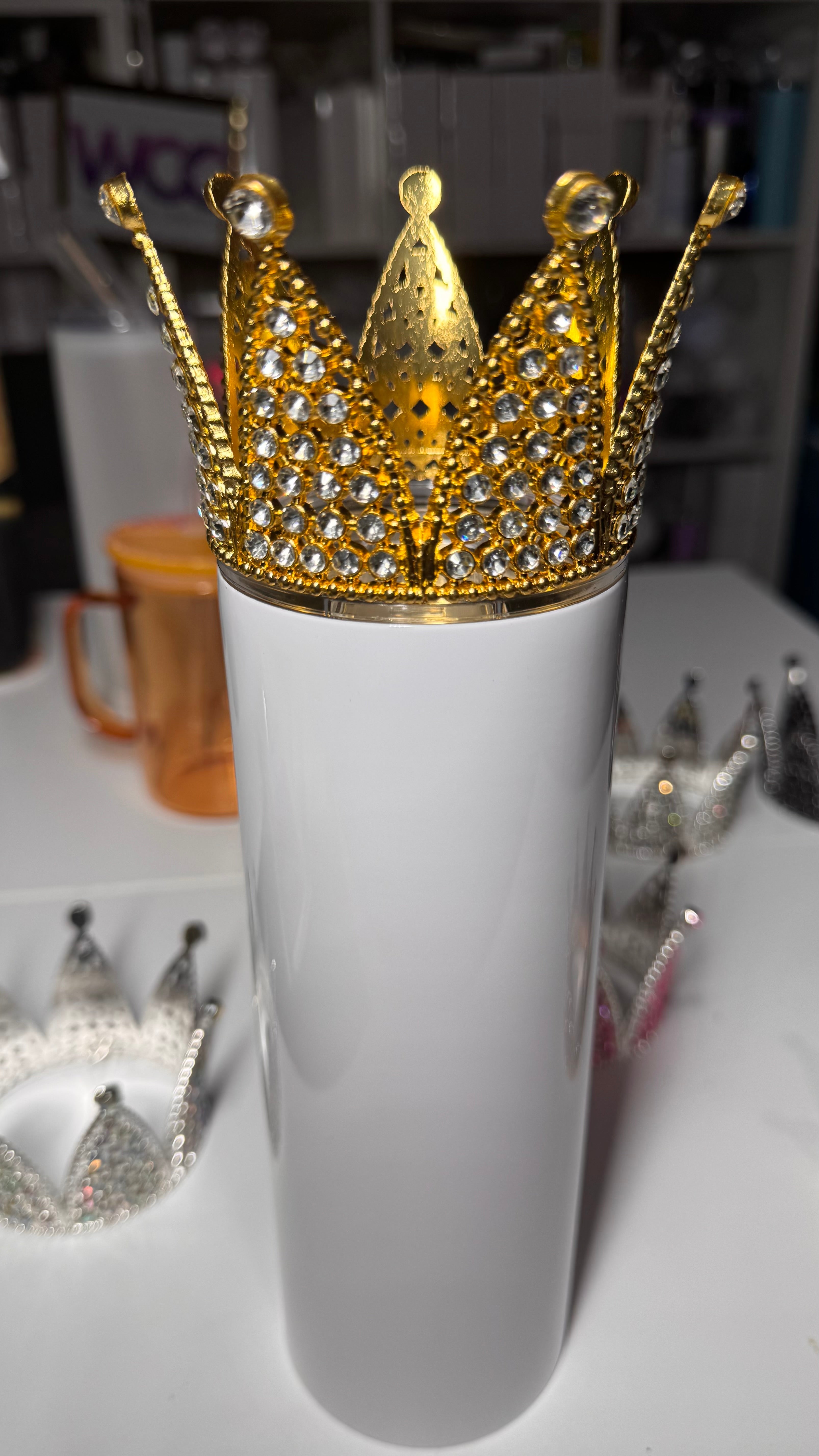 Tumbler Crown - Sparkle Rhinestone Topper