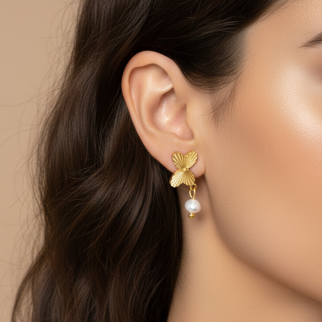 Butterfly Dream Pearl Earrings