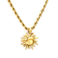Radiant Sun Pendant Necklace