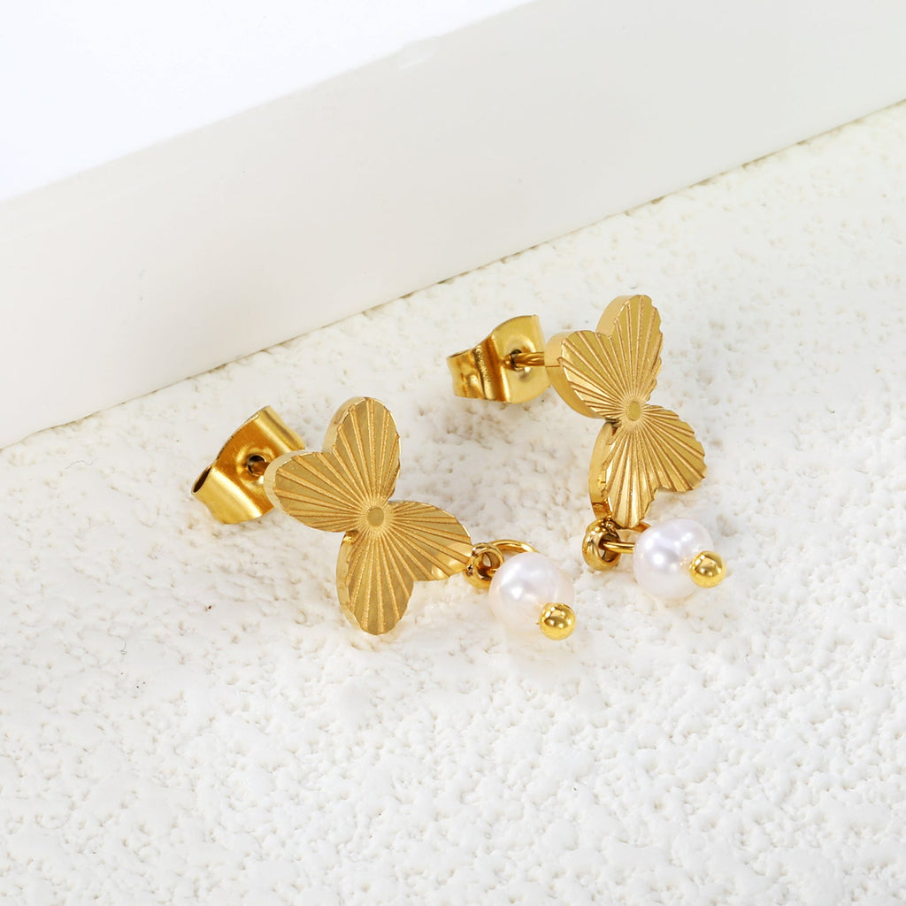 Butterfly Dream Pearl Earrings