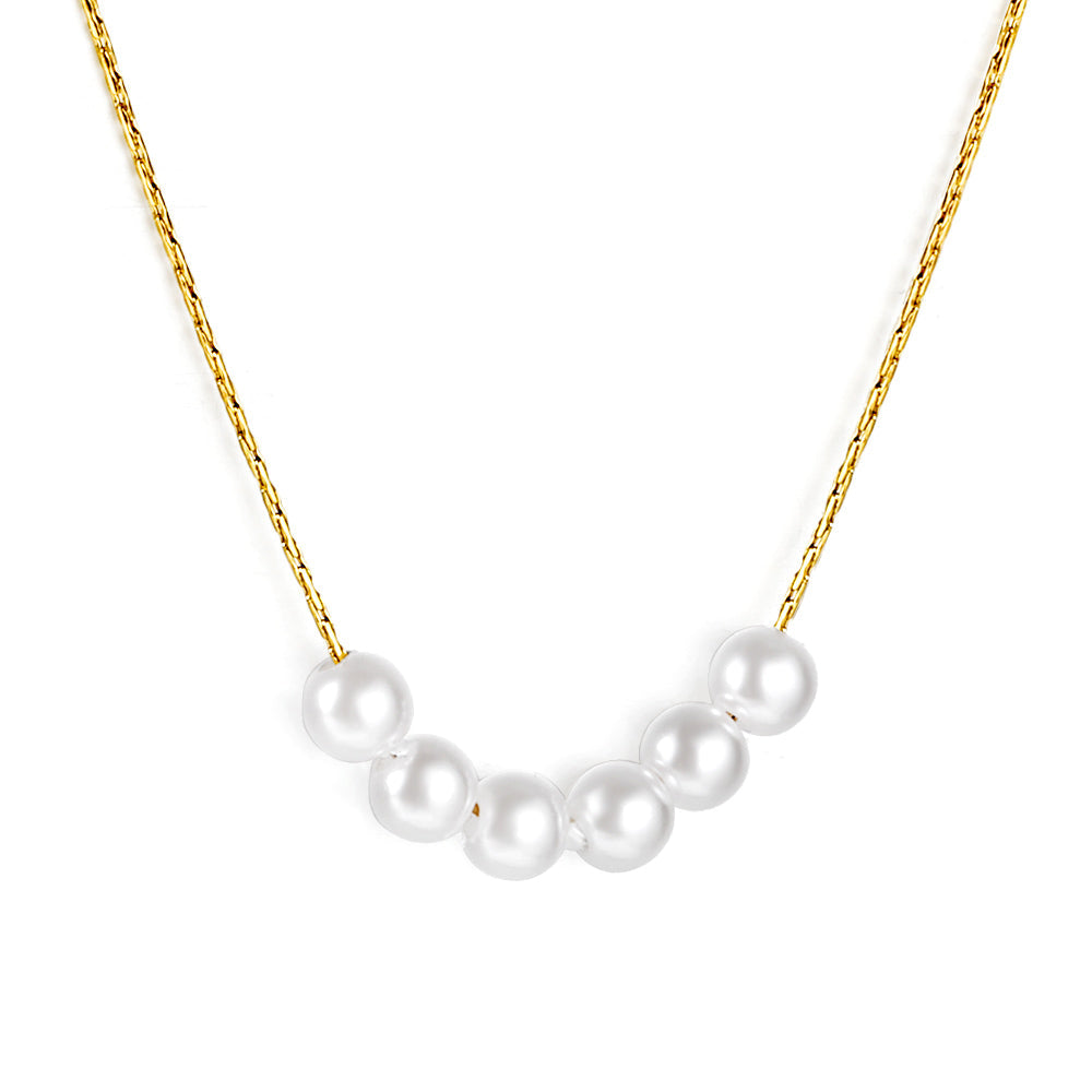 Six Pearl Cascade Pendant