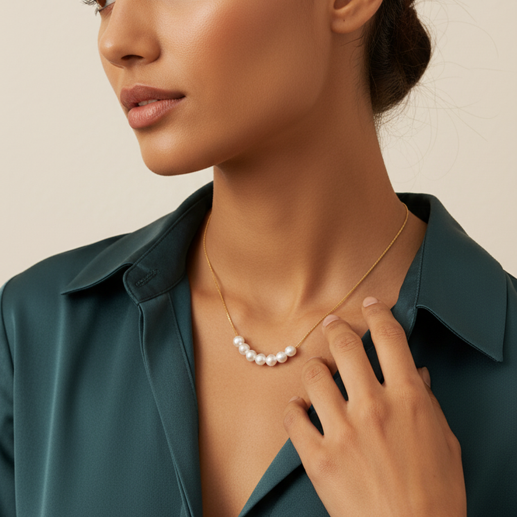 Six Pearl Cascade Pendant