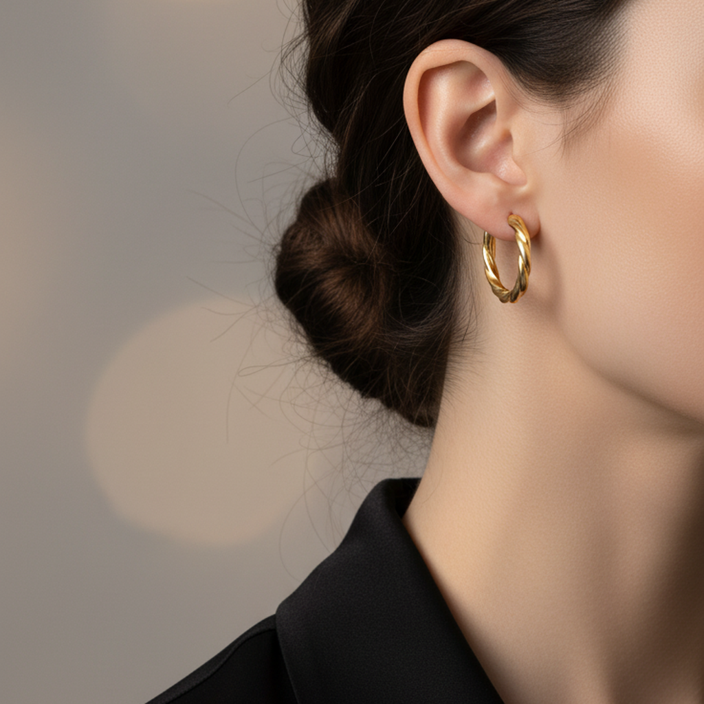 Twist of Gold Earrings