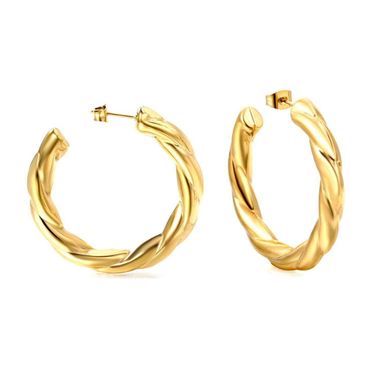 Twist of Gold Earrings