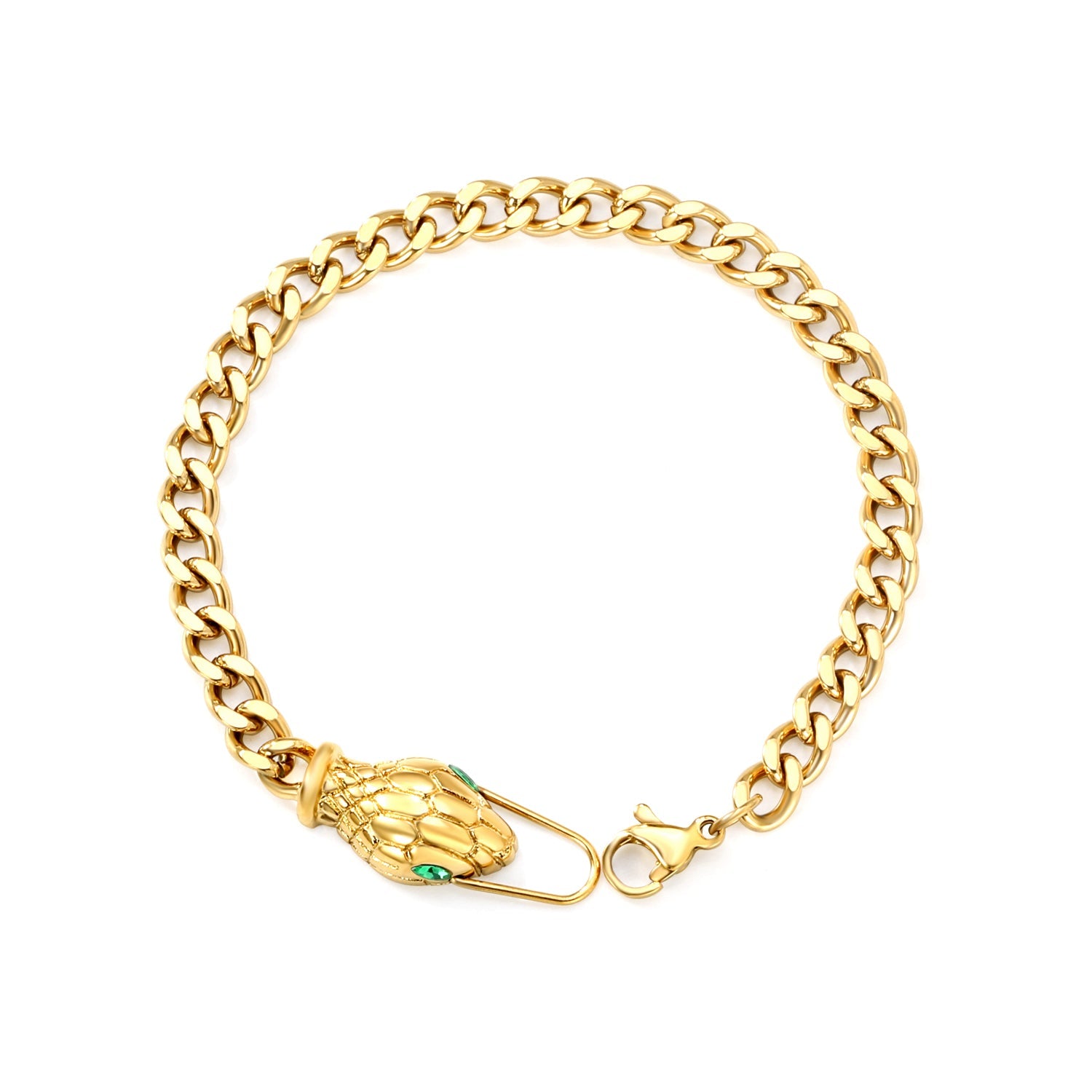 Emerald Serpent Bracelet
