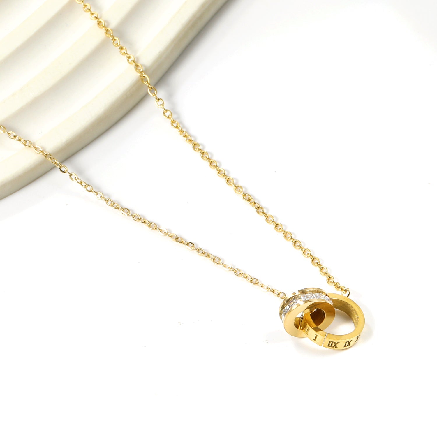 Timeless Double Circle Necklace