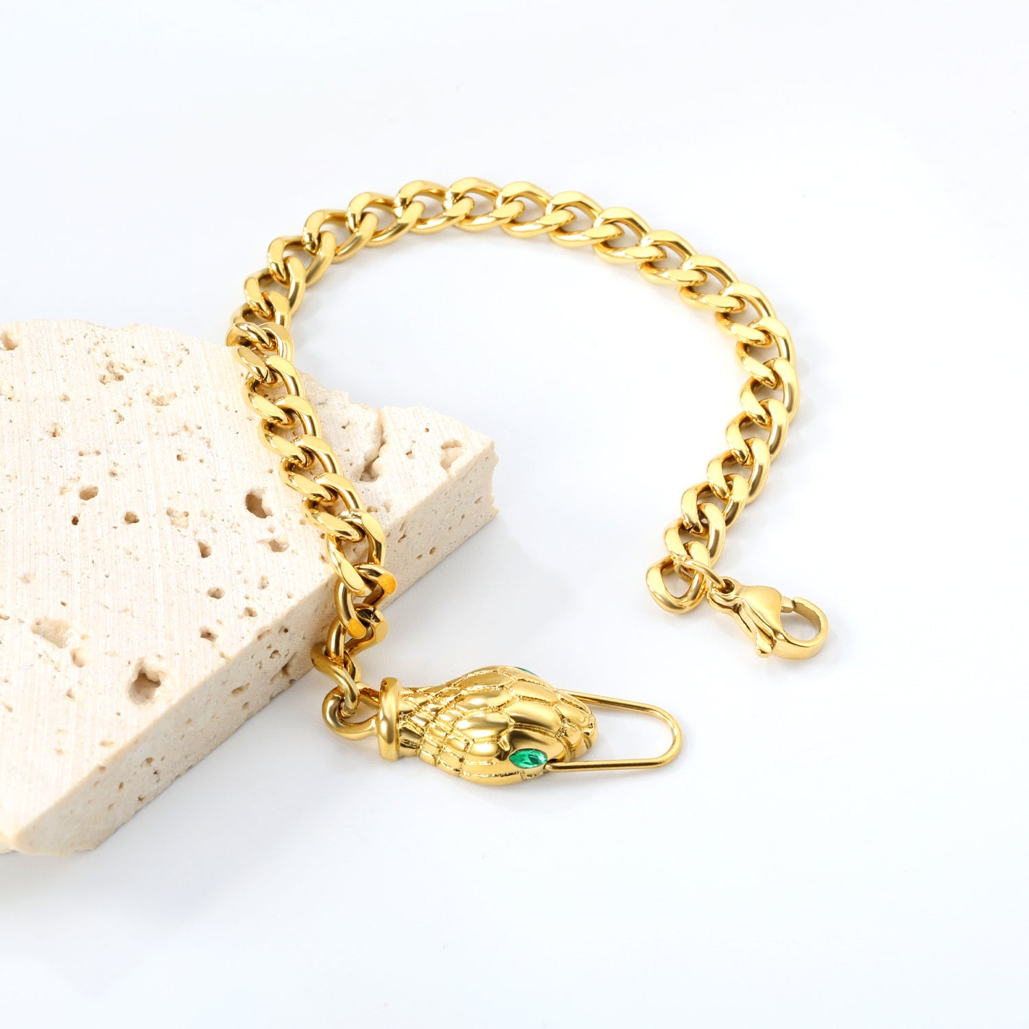 Emerald Serpent Bracelet