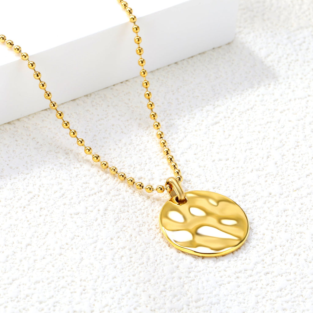 Circle Pendant Personalization Necklace