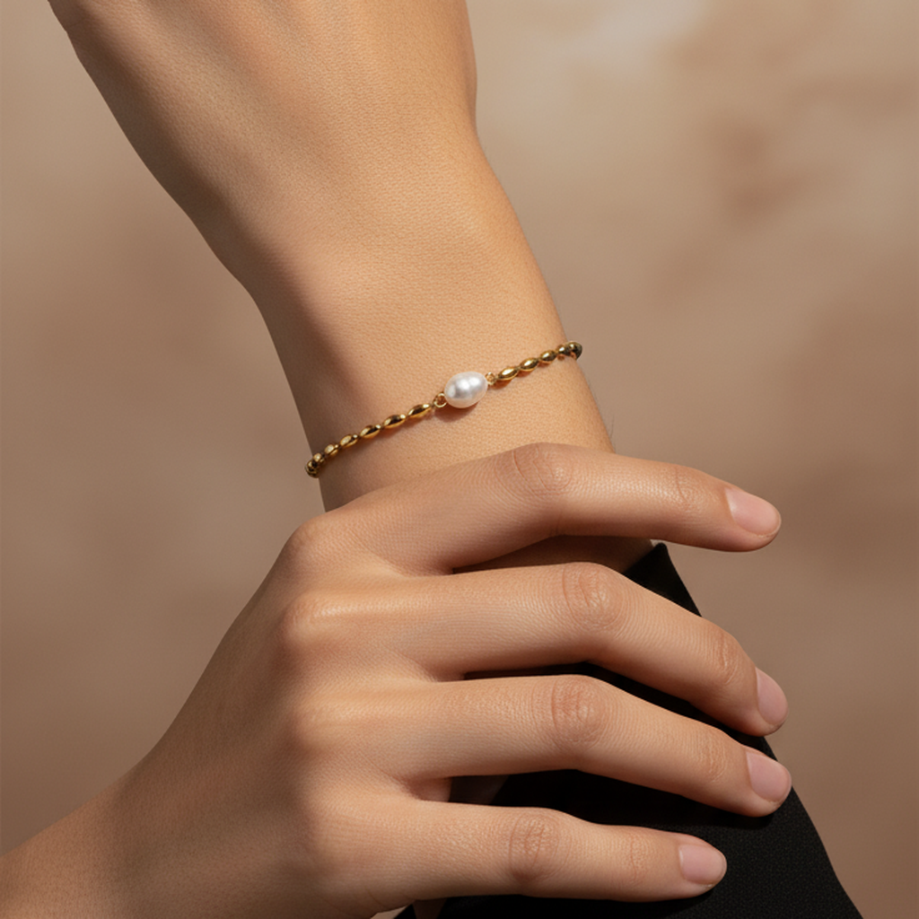 Wheat Pearl Harmony Bracelet