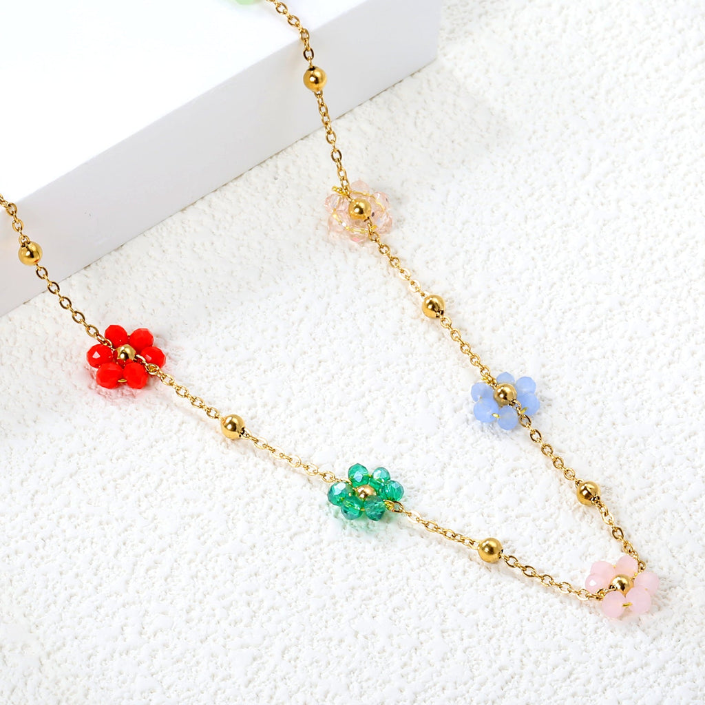Floral Fusion Pendant Necklace
