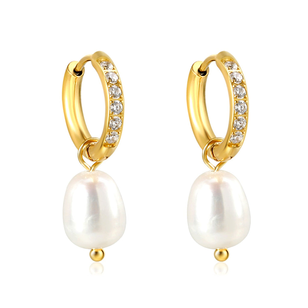 Pearl And Diamond Harmony Earrings