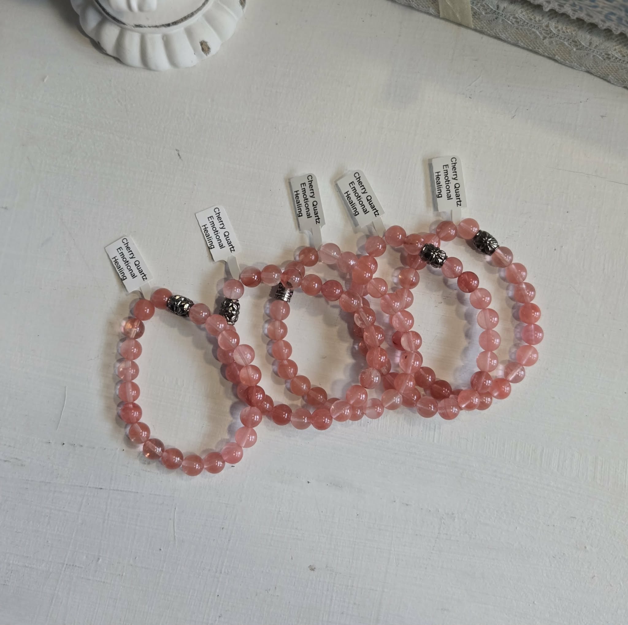 Cherry Quartz Gemstone Bracelet
