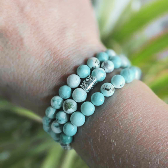 Magnesite Turquoise Gemstone Bracelet
