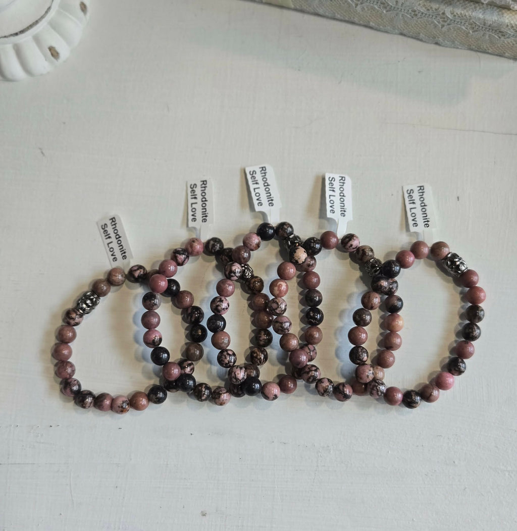 Rhodonite Gemstone Bracelet