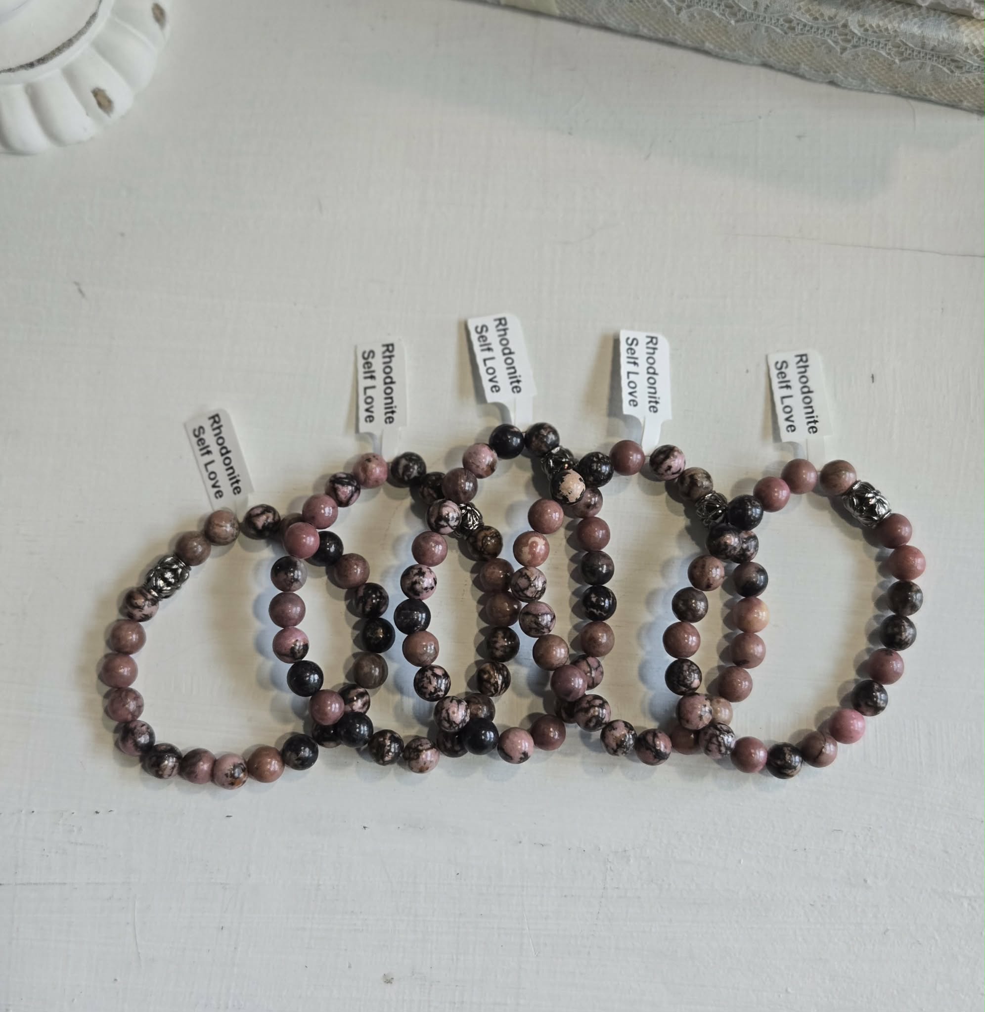 Rhodonite Gemstone Bracelet