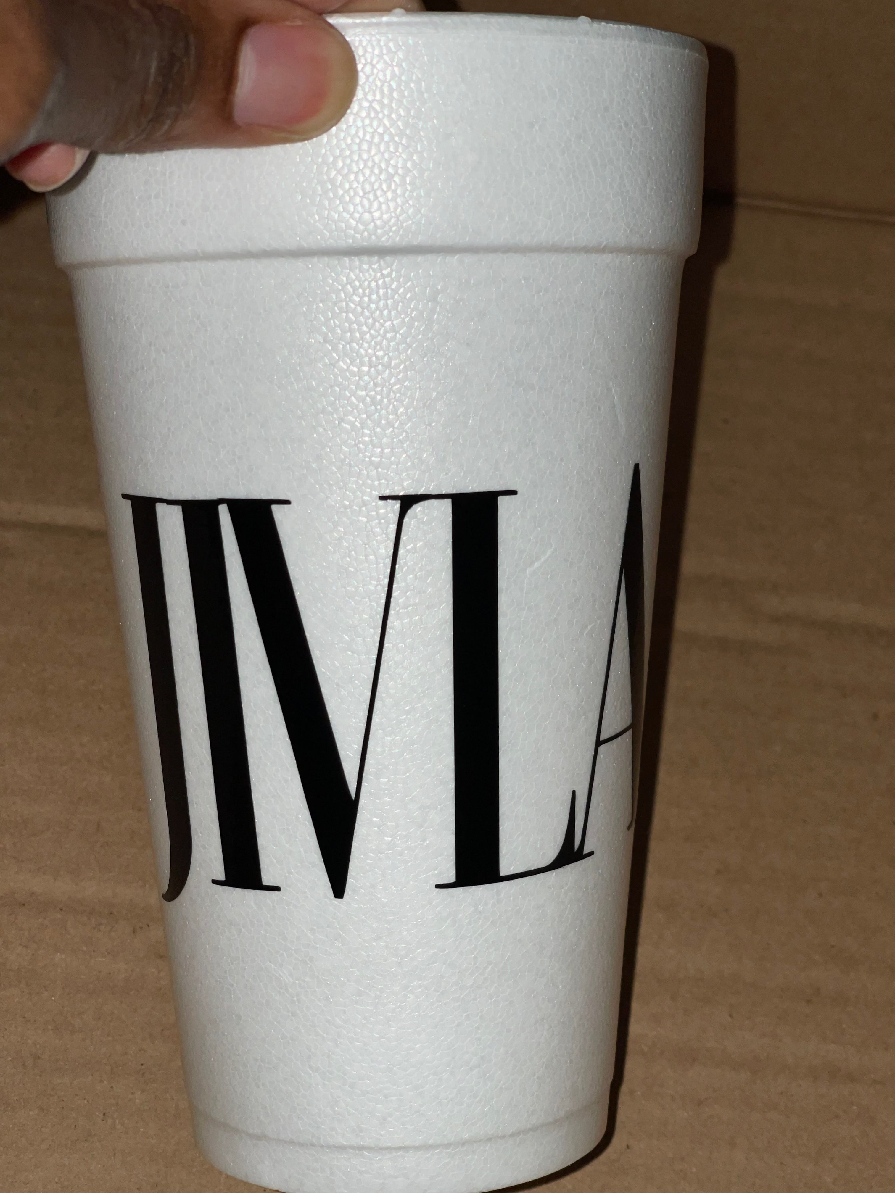 Custom Styrofoam Cups 20oz - Personalized Party Cups