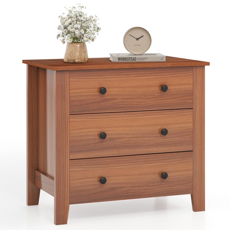 3-Piece Bedroom Bundle: Bedside Table with 3 Drawers+Modern Accent Chair+Convertible Folding Futon Sofa Bed