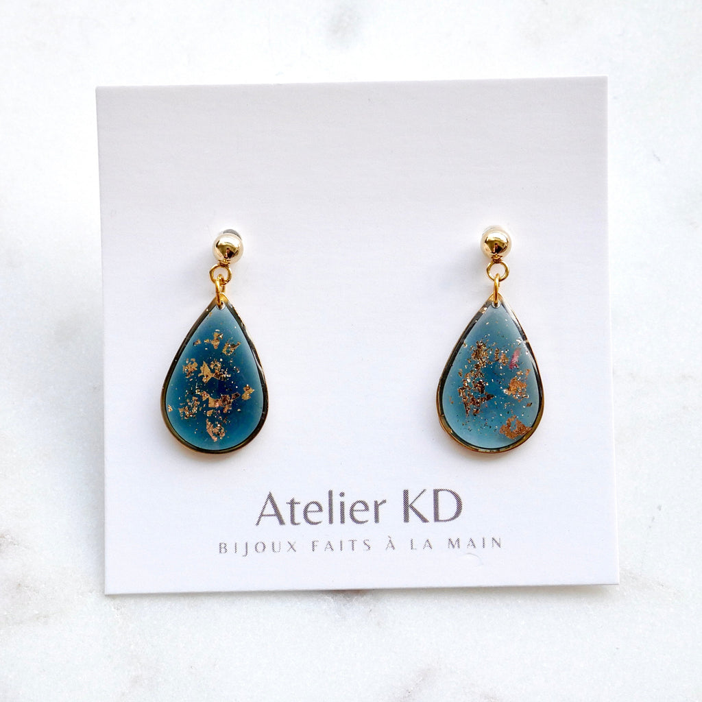 Boucles d’oreilles Céleste - goutte (moyen)