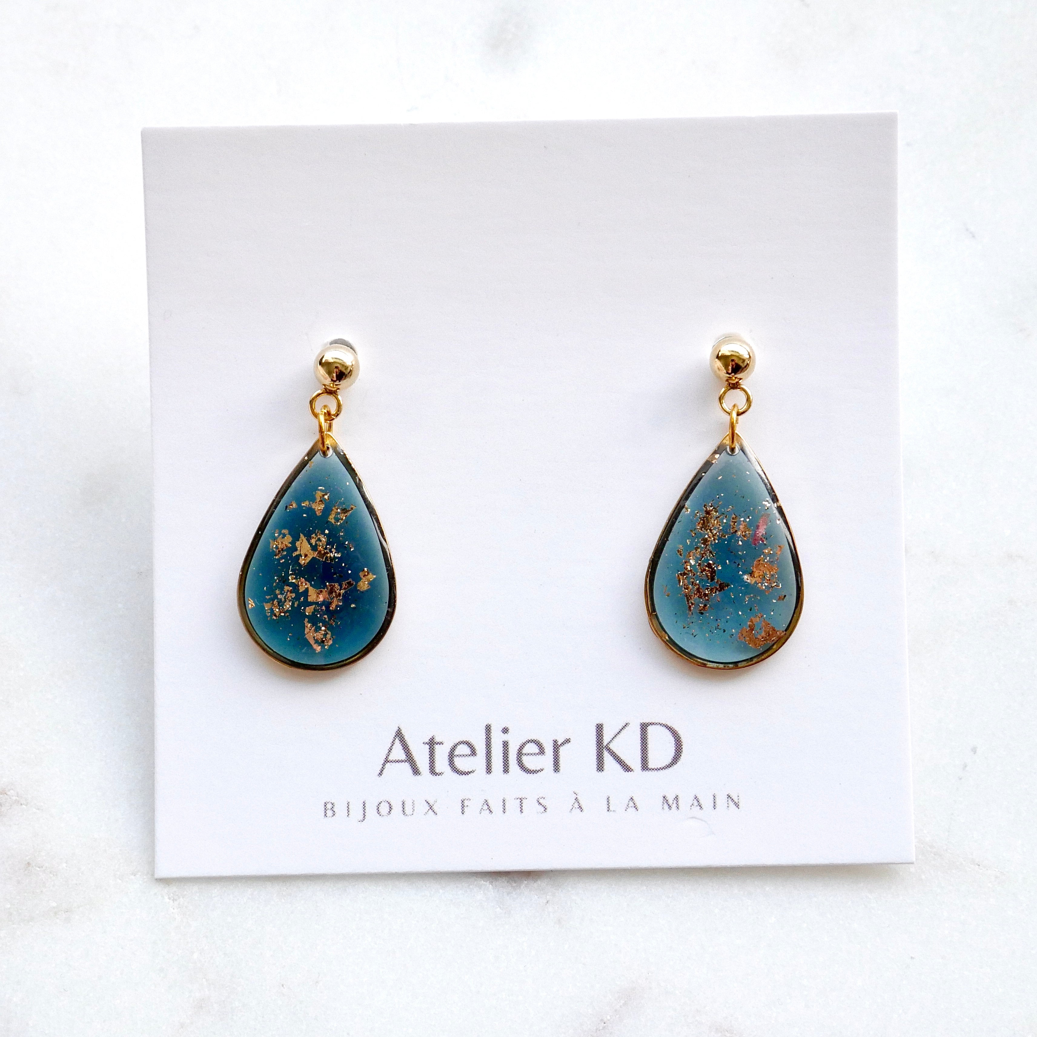Boucles d’oreilles Céleste - goutte (moyen)
