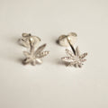 420 Silver Stud Earrings