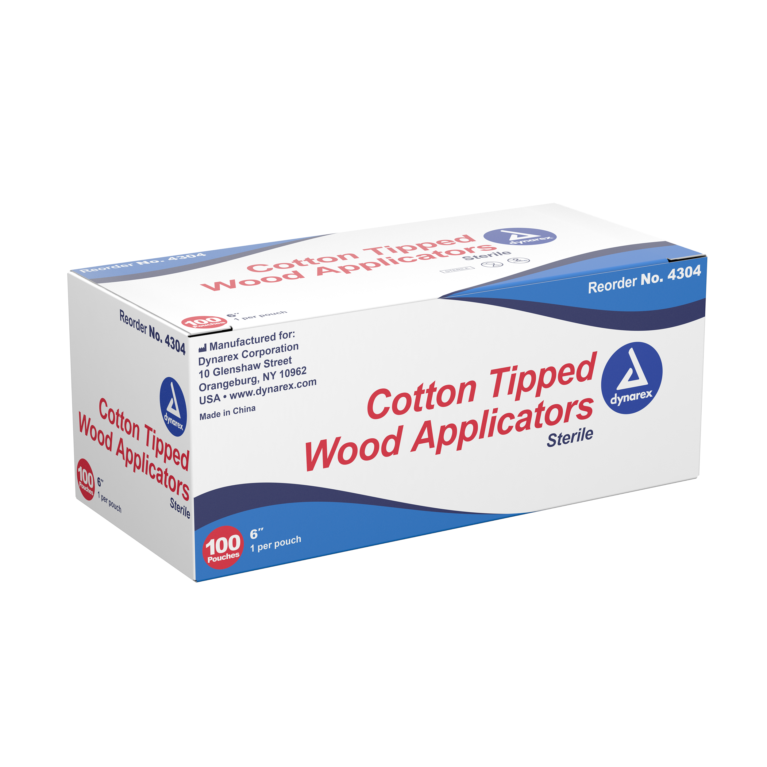 Cotton Tipped Applicator, Sterile, Single End - 6''