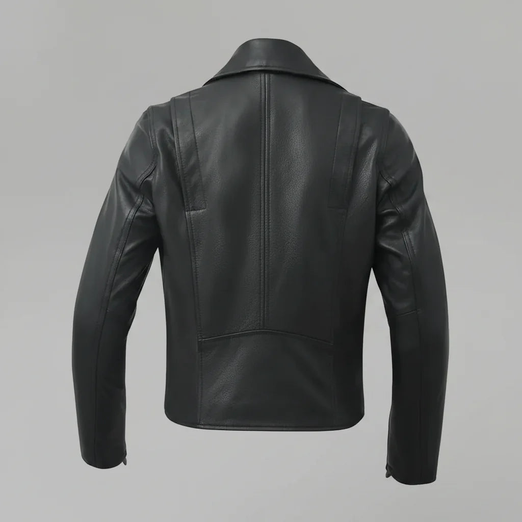 Women’s Lightweight Leather Fashion Jacket | Soft Naked Cowhide Casual Moto Style