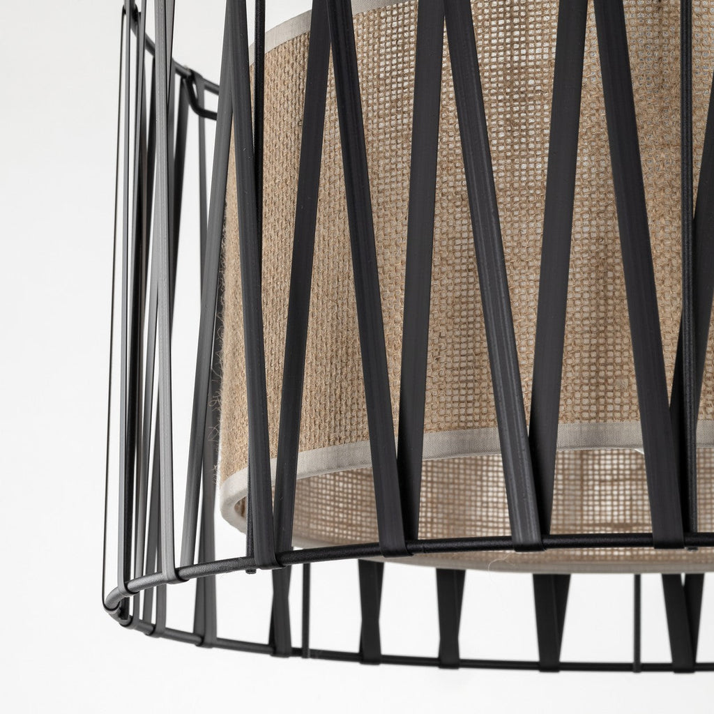 HARMONY NATURE Woven Jute Pendant Light for Dining Room, Bedroom & Living Room