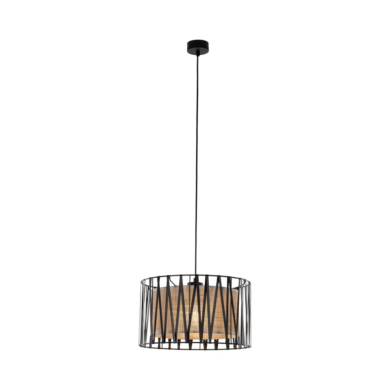 HARMONY NATURE Woven Jute Pendant Light for Dining Room, Bedroom & Living Room