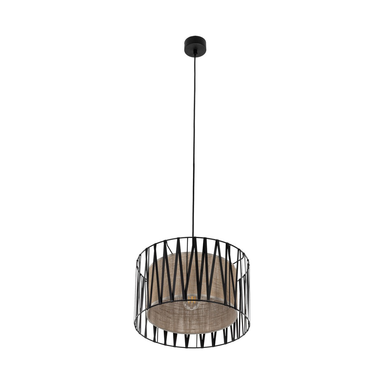 HARMONY NATURE Woven Jute Pendant Light for Dining Room, Bedroom & Living Room