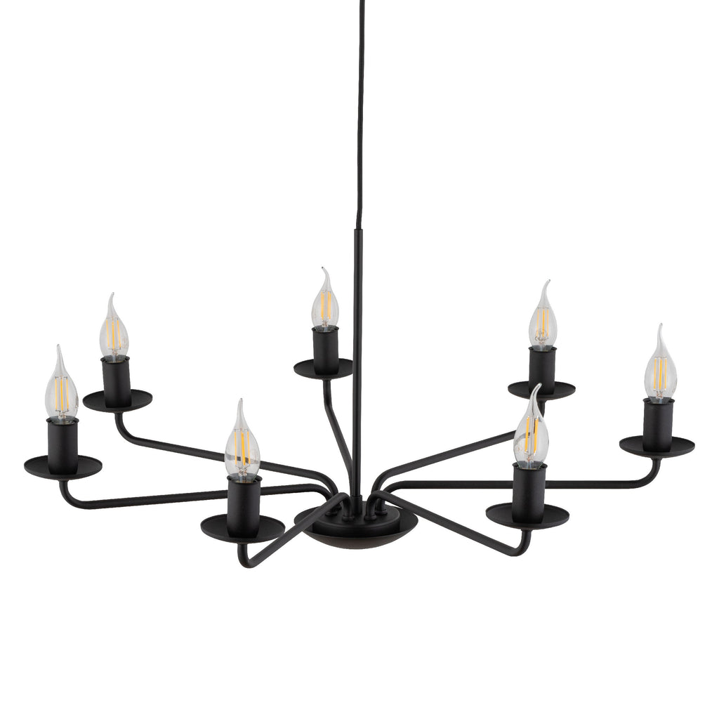 LIMAL Vintage Candle Chandelier Pendant Light for Dining Room, Living Room & Entryway