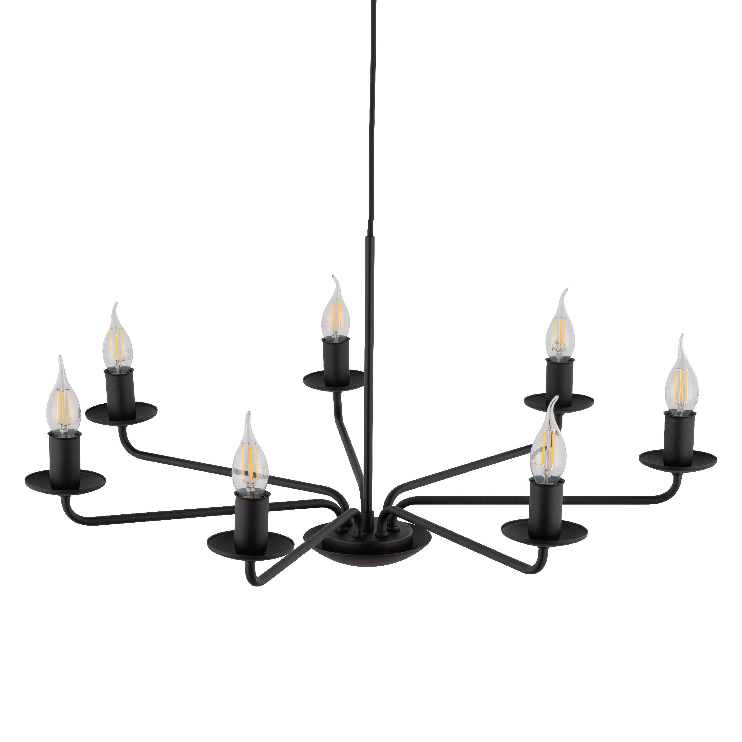 LIMAL Vintage Candle Chandelier Pendant Light for Dining Room, Living Room & Entryway