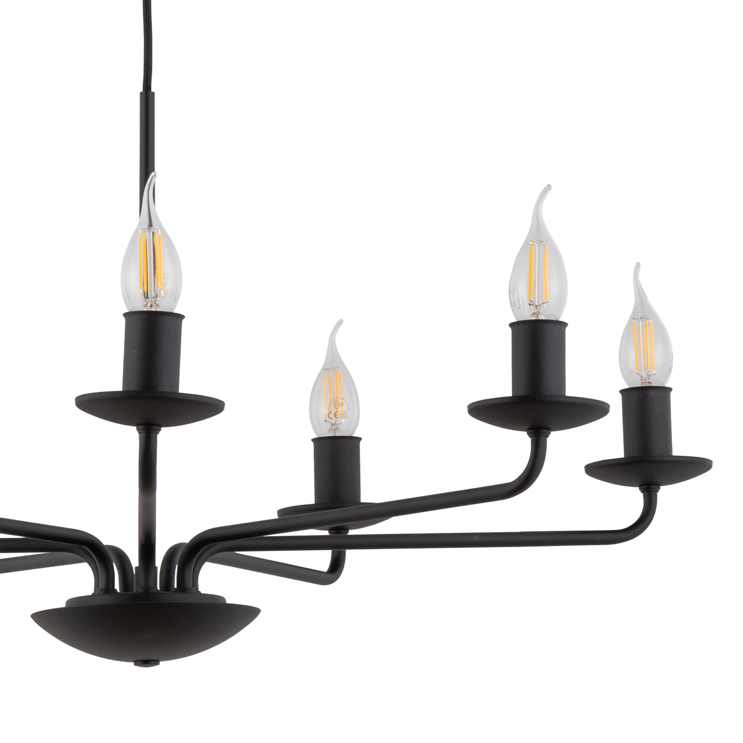 LIMAL Vintage Candle Chandelier Pendant Light for Dining Room, Living Room & Entryway
