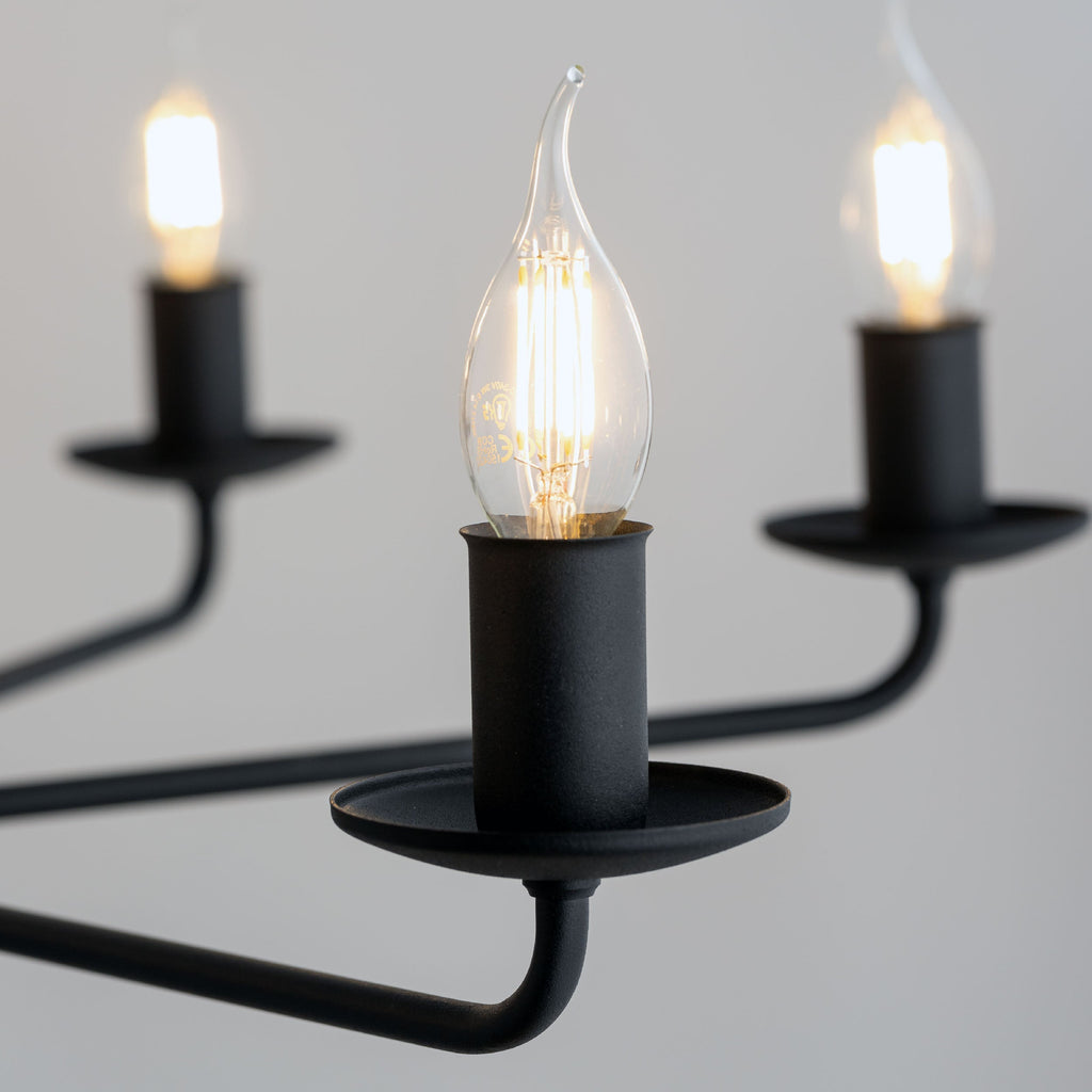LIMAL Vintage Candle Chandelier Pendant Light for Dining Room, Living Room & Entryway