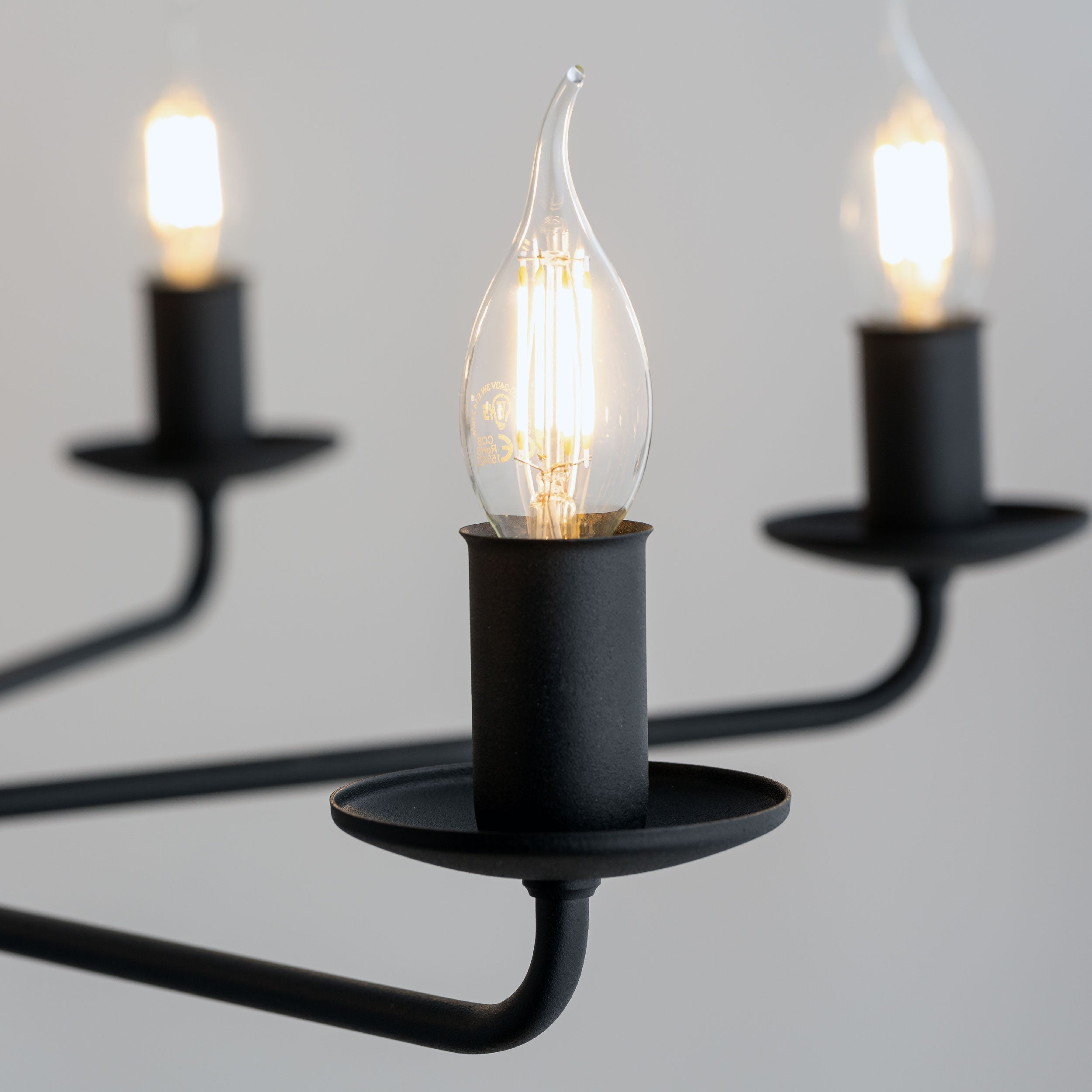 LIMAL Vintage Candle Chandelier Pendant Light for Dining Room, Living Room & Entryway