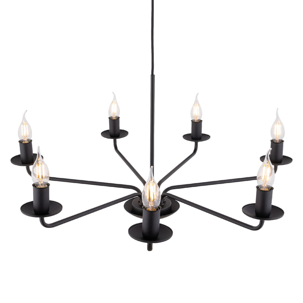 LIMAL Vintage Candle Chandelier Pendant Light for Dining Room, Living Room & Entryway