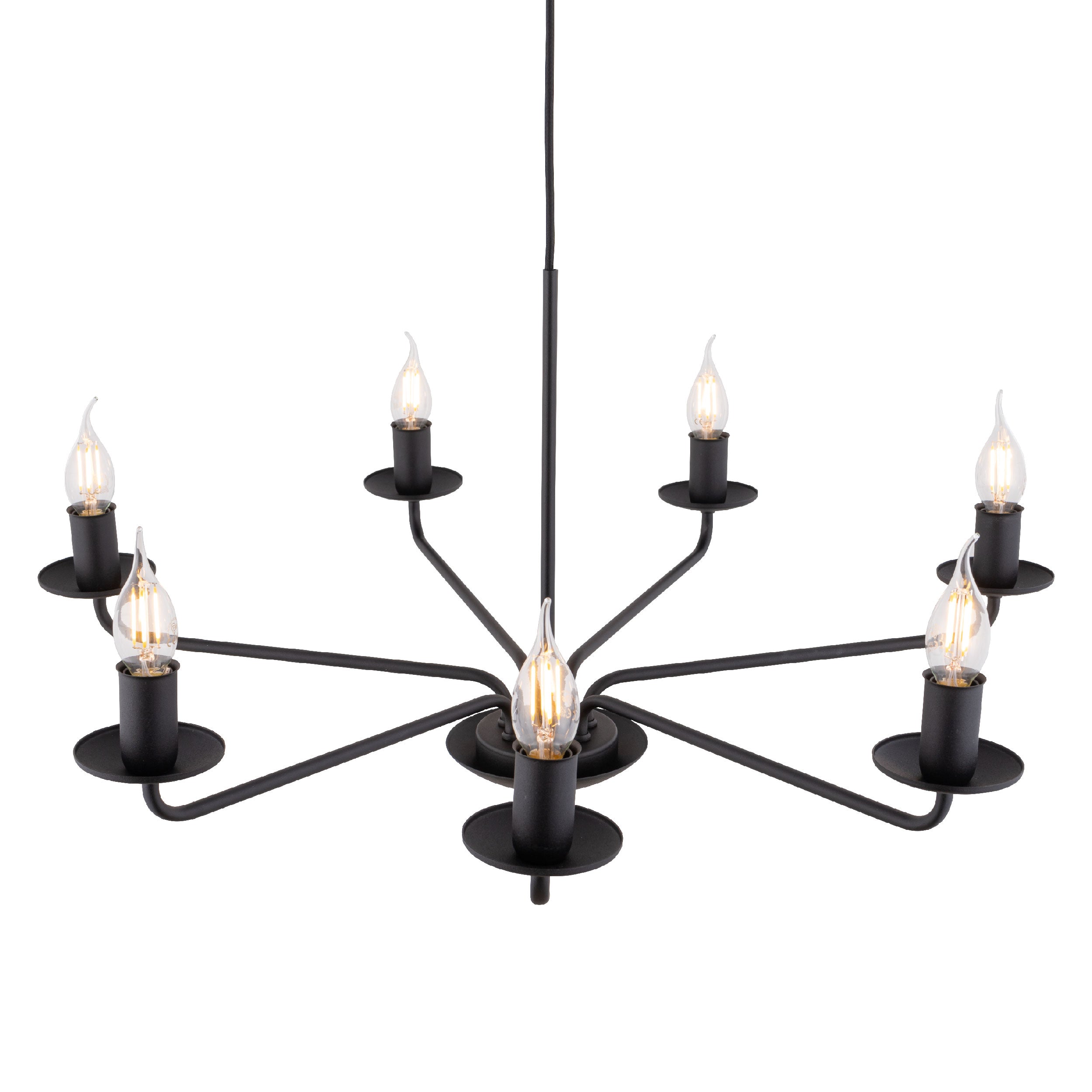 LIMAL Vintage Candle Chandelier Pendant Light for Dining Room, Living Room & Entryway