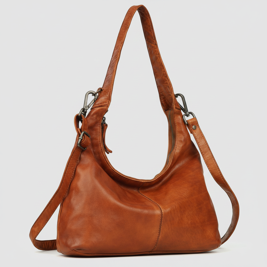 MET Premium Leather Hobo Shoulder Bag | Genuine Leather Handbag