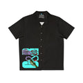 Neon G&R Men's Mid-weight Hawaiian Black Shirt