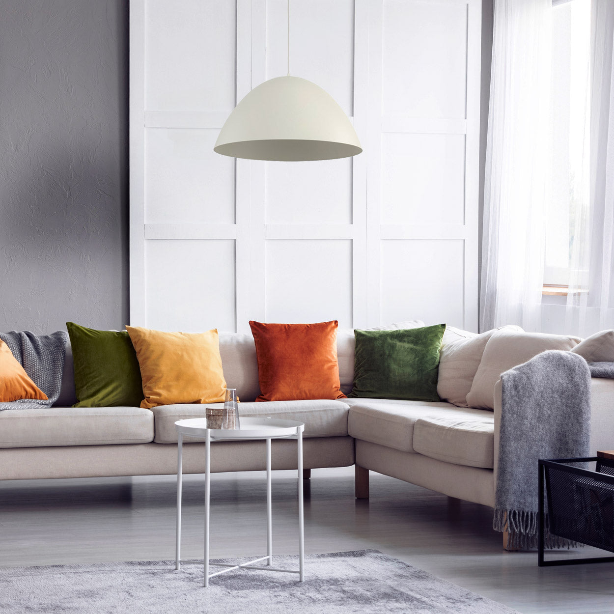 FARO Large Dome Pendant Light for Kitchen Island & Dining Table