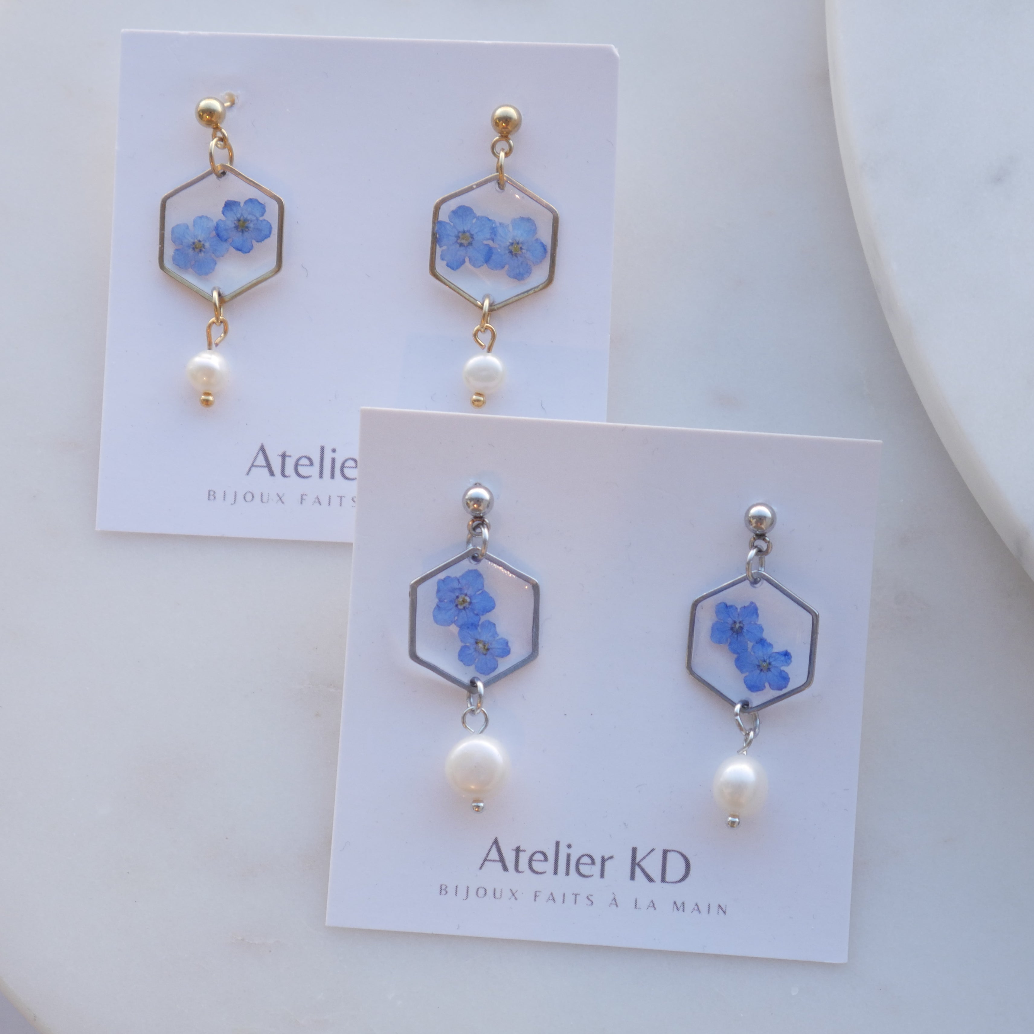 Boucles d’oreilles Perla - Mia - hexa (moyen)
