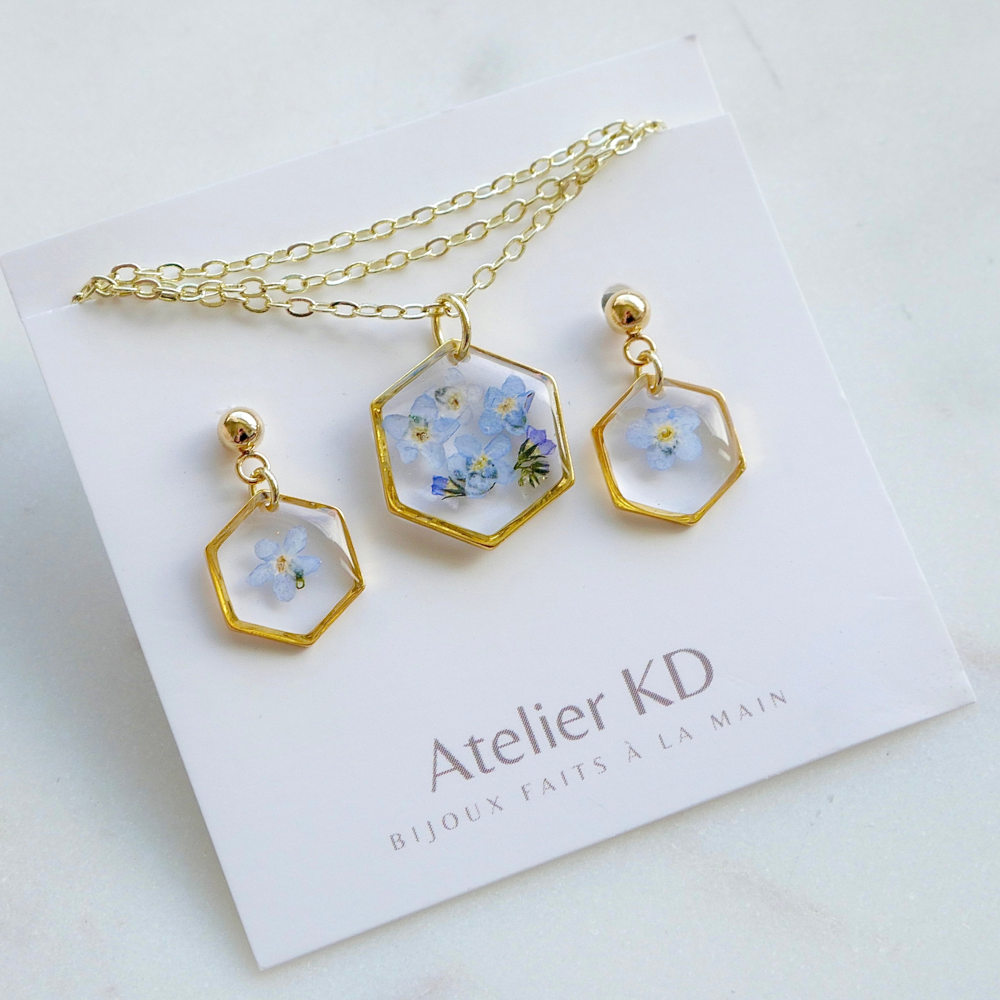 Parure myosotis - hexa