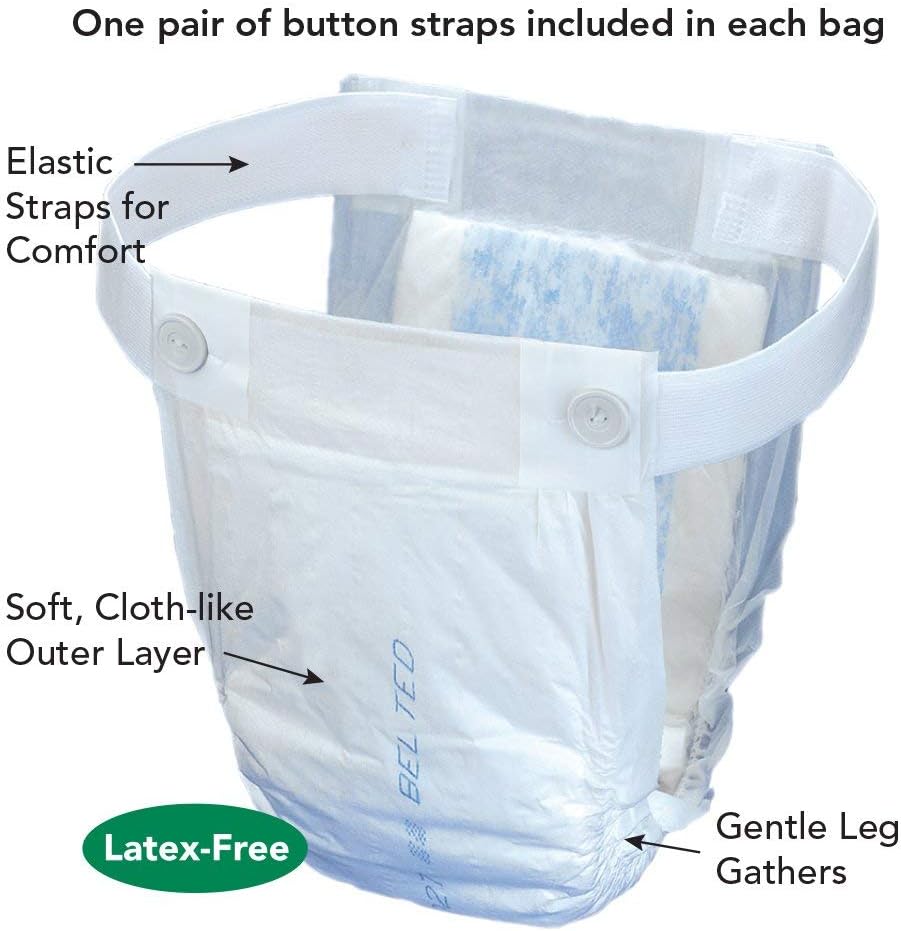 Prevail Premium Belted Undergarment, Extra Absorbency, 30 count