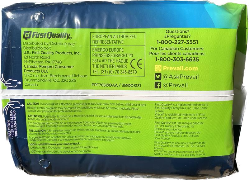 Prevail Per-Fit Daily Briefs Maximum Plus Absorbency Medium, 16 count Adult diapers