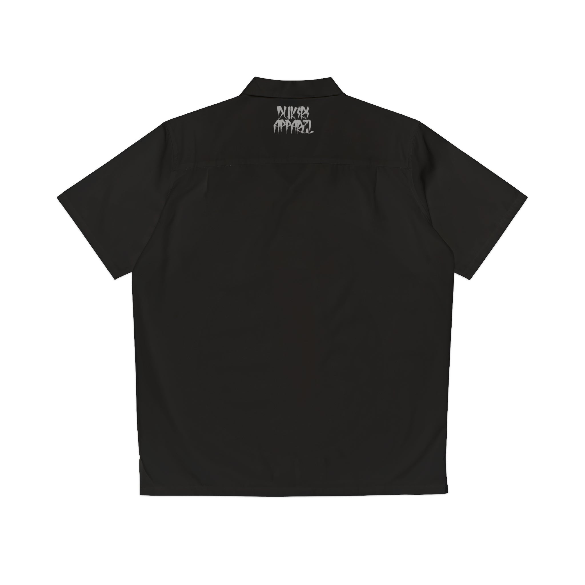Neon G&R Men's Mid-weight Hawaiian Black Shirt