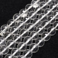 Clear Quartz Faceted Gemstone Bead