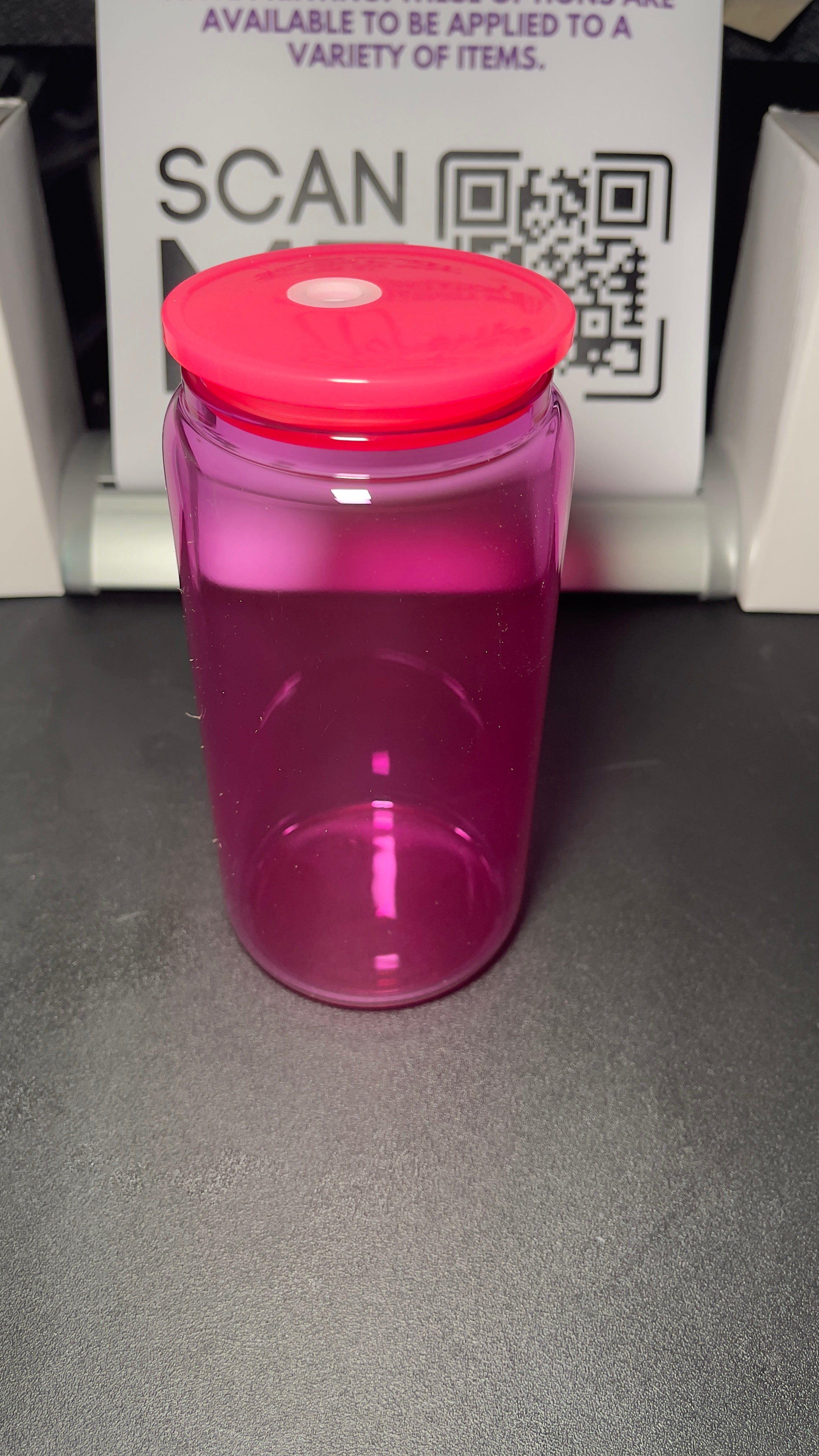 Blank Jelly Libby Glass Cup 10oz - Customizable with Vinyl & UV DTF